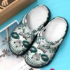 Philadelphia Eagles Skull teams gift for fan Crocs Crocband Clogs 2