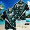 Philadelphia Eagles Summer Hawaiian Shirt With Tropical Flower Pattern 2