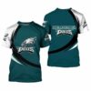 Philadelphia Eagles T-shirt curve Style gift for men 3