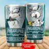 Philadelphia Eagles Tumbler Snoopy 12 custom name 2