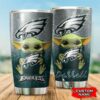 Philadelphia Eagles Yoda Custom Name Tumbler 2