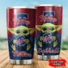 Philadelphia Phillies Baby Yoda Custom Name Tumbler 3