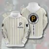 Pittsburgh Pirates MLB Team Logo Stripe We Are Family Gift For Fan 3D 2