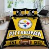 Pittsburgh Steelers Bedding Set Sleepy (Duvet Cover & Pillow Cases) 2