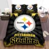 Pittsburgh Steelers Bedding Set Sleepy (Duvet Cover & Pillow Cases) 2