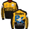 Pittsburgh Steelers bomber Jacket 6X Champions coat for men 2