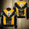 Pittsburgh Steelers bomber Jacket lightning graphic gift for men 3