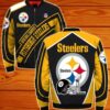 Pittsburgh Steelers bomber Jacket Super bowl Champions coat for men 3