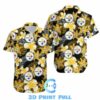 Pittsburgh Steelers Flower Hawaii 3d Shirt 3