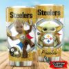 Pittsburgh Steelers Grogu Groot Custom Name Tumbler 2