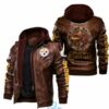 Pittsburgh Steelers HVKC304 Browns Leather Jacket 3