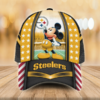 Pittsburgh Steelers Mickey Mouse 3D Cap 2