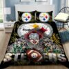 Pittsburgh Steelers Pennywise Bedding Set (Duvet Cover & Pillow Cases) 3