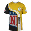 Pittsburgh Steelers T-shirt 3D summer Short Sleeve gift for fan 3