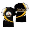 Pittsburgh Steelers T-shirt curve Style gift for men 2