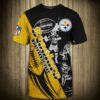 Pittsburgh Steelers T-shirt Graphic Cartoon player gift for fans 2