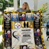 Pittsburgh Steelers To My Brother Love Sister 3D Quilt Blanket 5