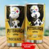 Pittsburgh Steelers Tumbler Snoopy 12 custom name 2