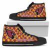 Puzzle Logo With Arizona Cardinals Custom Canvas High Top Shoes L9 2