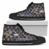 Puzzle Logo With Baltimore Ravens Custom Canvas High Top Shoes L98 2