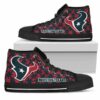 Puzzle Logo With Houston Texans Custom Canvas High Top Shoes L98 3