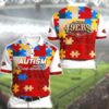 San Francisco 49ers Autism Gift For Dad Polo Shirt L98 2