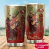 San Francisco 49ers Baby Groot Custom Name Tumbler 3