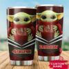 San Francisco 49ers Baby Yoda Tumbler Custom Name 2