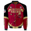 San Francisco 49ers Bomber Jacket Graphic Running men gift for fans 3