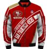 San Francisco 49ers bomber jacket Super Bowl champions winter gift for men 3