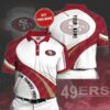 San Francisco 49ers Football Polo Shirt L98 2