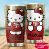 San Francisco 49ers Hello Kitty Custom Name Tumbler 2