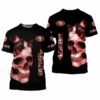 San Francisco 49ers Skull And Butterflies Men’s And Women’s Gi 2