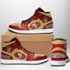 San Francisco 49ers Sneakers Football Team Sneakers High Top JD1 3