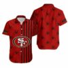 San Francisco 49ers Stripes and Skull Hawaii Shirt and Shorts Summer C 3