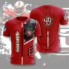 San Francisco 49ers T-shirt 3D Performance Short Sleeve 3