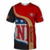 San Francisco 49ers T-shirt 3D summer Short Sleeve gift for fan 3