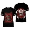 San Francisco 49ers Team Logo Devil and Skull Gift For Fan 3D 3