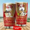 San Francisco 49ers Tumbler Snoopy 12 custom name 3