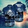 [100% New] MLB Tampa Bay Rays New Design T-shirt Hawaiian Shirt and Shorts 3