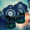 [NEW] MLB Seattle Mariners New Design T-shirt Hawaiian Shirt and Shorts |HOT IN NORTH AMERICA 2