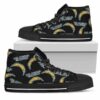 Script Logo Pattern Los Angeles Chargers Custom Canvas High Top Sh 2