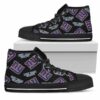 Script Logo Pattern New York Giants Custom Canvas High Top Shoes L 2