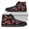 Script Logo Pattern Tampa Bay Buccaneers Custom Canvas High Top Sh 2