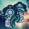 Seattle Mariners MLB Hawaiian Shirt and Short 2