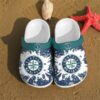 Seattle Mariners MLB paint flakes gift for fan Crocs Crocband Clogs 3