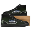 Seattle Seahawks 10 Custom Canvas High Top Shoes L98 2