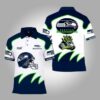 Seattle Seahawks 100th Football Polo Shirt L98 3