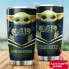 Seattle Seahawks Baby Yoda Tumbler Custom Name 2