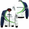 Seattle Seahawks Bomber Jacket graphic curve 3